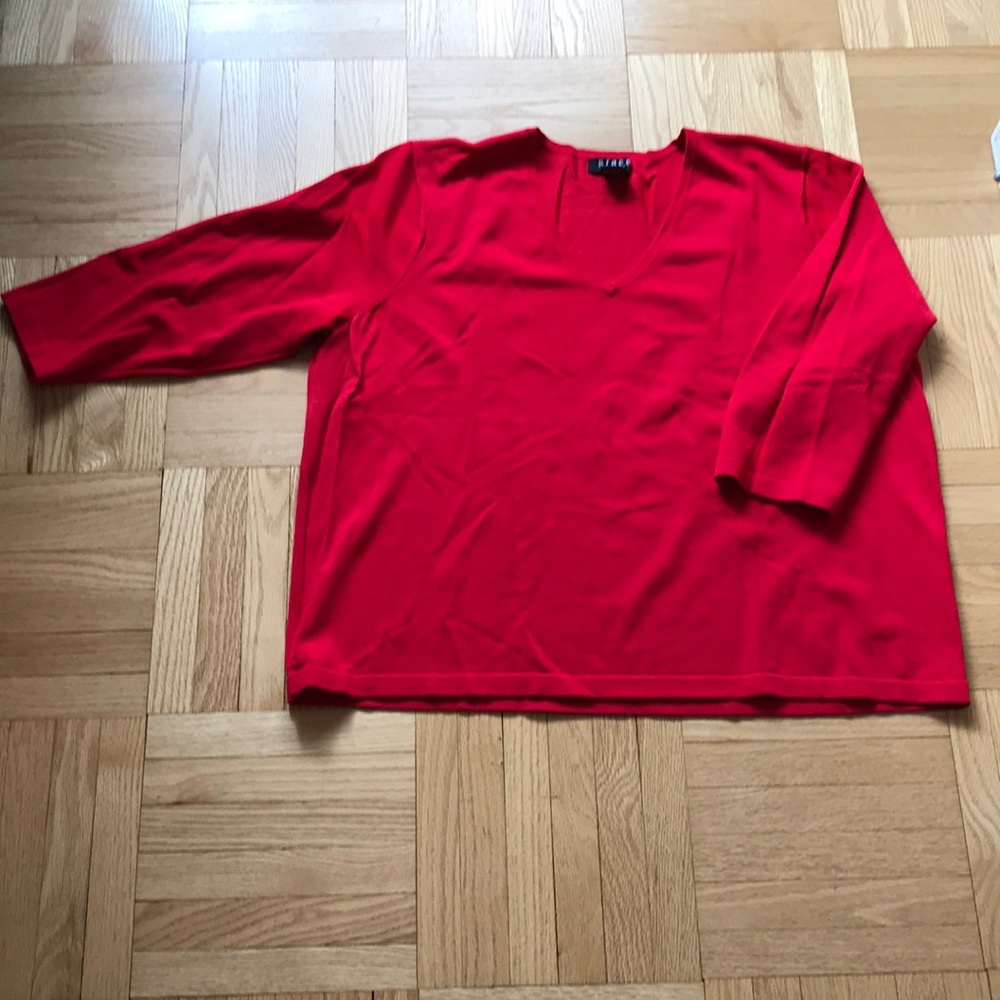 Red knit sweater size 2X